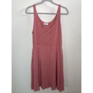 Maurices 24/7 Sleeveless Tank Mini Dress Medium Salmon pink